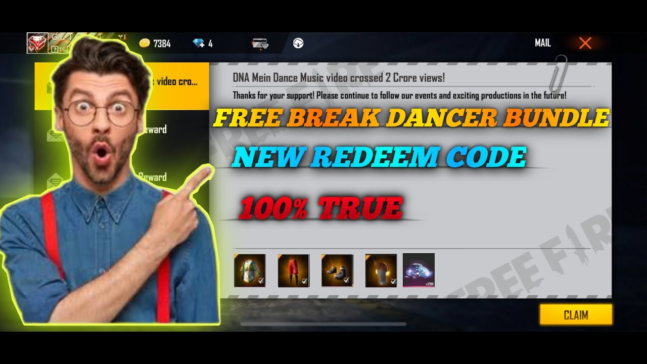 Website Services Free Break Dancer Bundle New Redeem Code New Double Top Up Website Free Fire Tips And Tricks