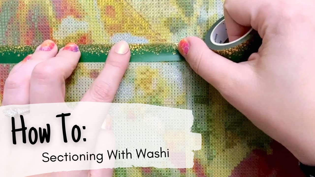 How To: Section Off Your Canvas With Washi Tape