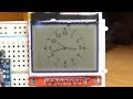 Analog Clock on monochrome displays Arduino and HX1230 LCD