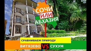 Витязево и Сухум | Сравниваем природу 🐟 Сочи или Абхазия - сравнение?