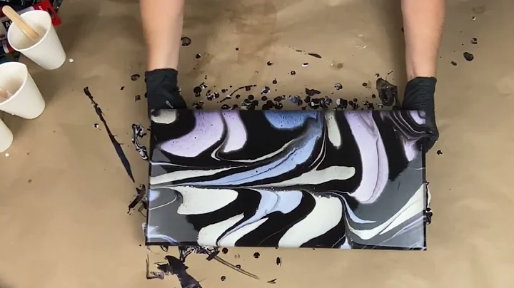 WRECKED PEARL PUDDLES, Vibrant Pearl Paints Revealed When they Dry #puddlepour #amsterdampaint