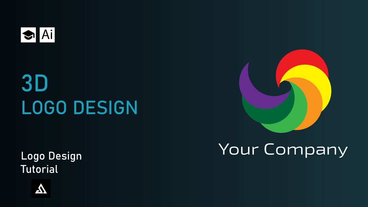 How to Design 3D monogram logo |Adobe illustrator tutorial - YouTube