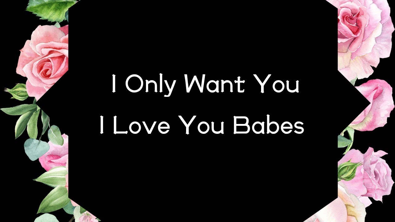 I Want You Babe 💜💛 I Am Yours for All Eternity 💜💛 With Every Part of My Heart 💜💛 I Love You