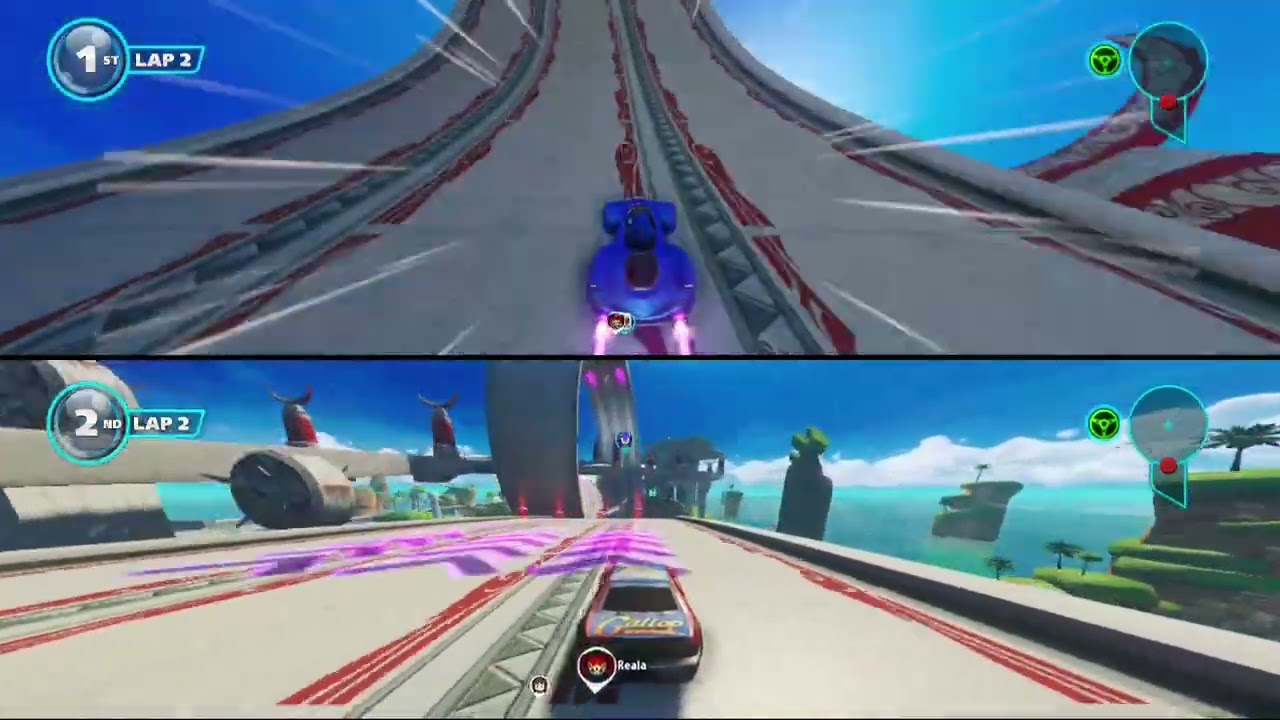 Sonic and All Star Racing Transformed Sonic vs Ages