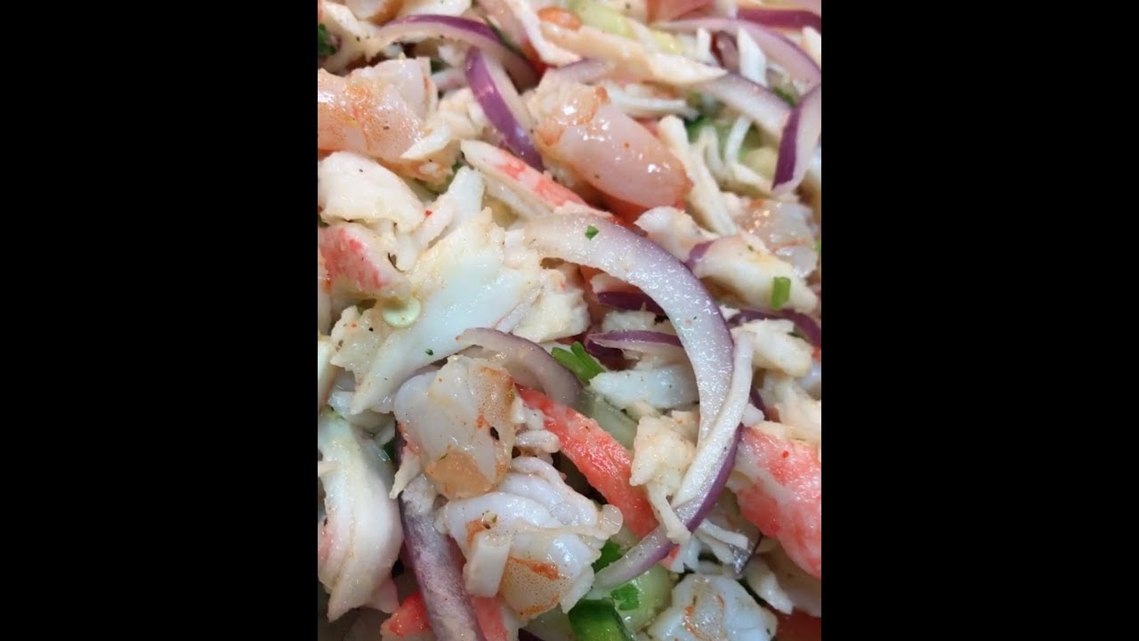 Ceviche De Camarón y Jaiva/Shrimp & Crab Ceviche 