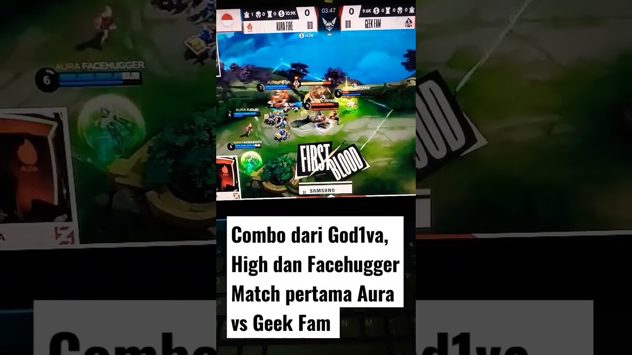 Combo dari God1va, High dan Facehugger Match pertama Aura vs Geek Fam 