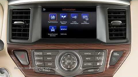 Control Panel and Touch Screen Overview 2020 Pathfinder