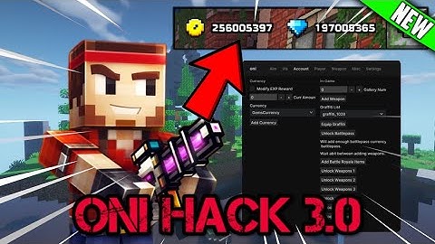 Pixel Gun 3D PC Hack ONI 3.0 (undetected) / BRAND NEW GUI! / Infinite Gems, Coins & Keys // Klaro