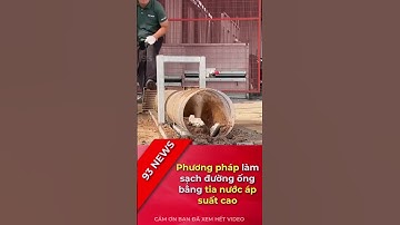 Làm sạch đường ống bằng tia nước áp suất cao