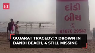 Gujarat: 7 drown in Dandi Beach, 3 saved, while 4 still missing after tragic incident