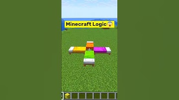 MINECRAFT LOGIC #6🤯 #shorts #minecraftshorts #minecraft
