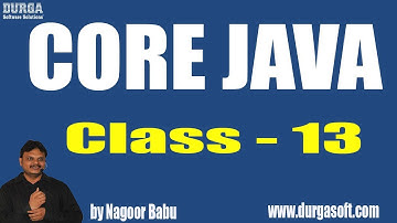 Learn Core Java Programming Tutorial Online Training by Nagoor Babu Sir On 16-04-2018