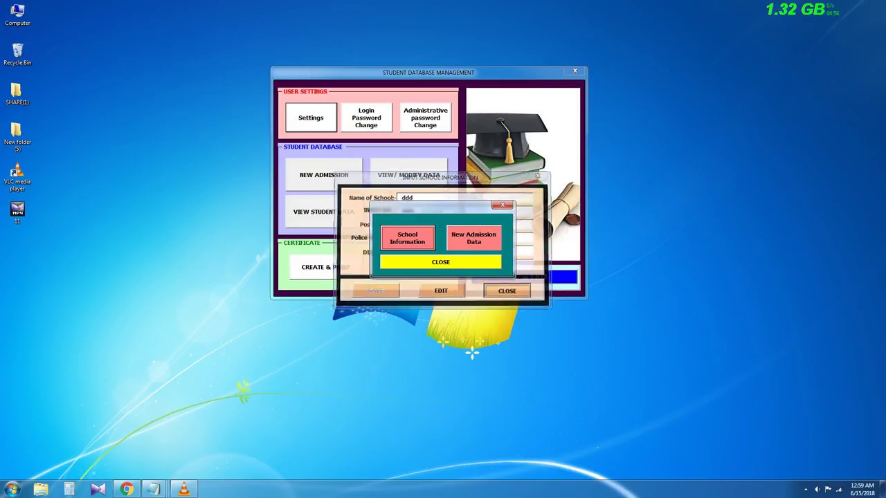 admission register software download