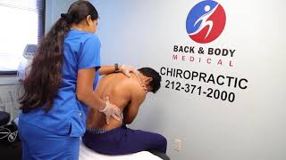 Back and Body Medical NYC's Director onsite video ad
