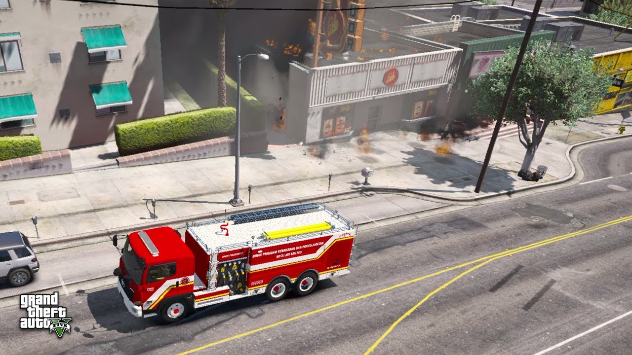 Kebakaran di Mini Market di GTA 5 #gta5 #gta5lspdfr