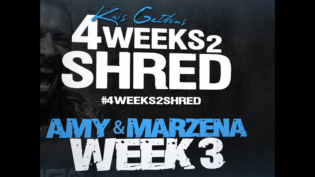 KM Athletes Amy Fox/Marzena Tkaczyk complete the 3rd week of Kris Gethin's #4weeks2shred! - YouTube