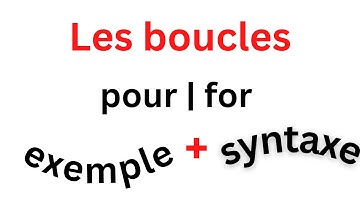 Algorithme | Darija : Introduction les boucles (la  boucle pour)