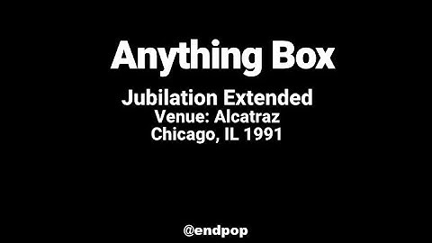 Anything Box | Jubilation Extended | #Live from #Alcatrazz #Chicago #1990s #synthpop #Peace #Abox