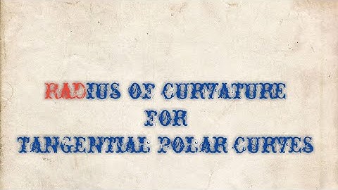Radius of curvature for tangential polar curves