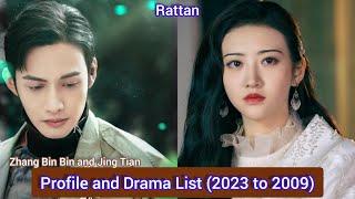 Zhang Bin Bin and Jing Tian (Rattan) | Profile and Drama List (2023 to 2009) |