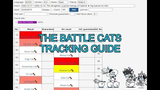 The Battle Cats Tracking Tutorial and Guide