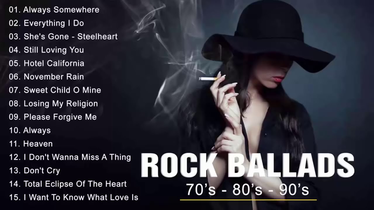 Rock Ballads 70 S 80 S 90 S Best Rock Ballads Of All Time Rock Love Song Nonstop