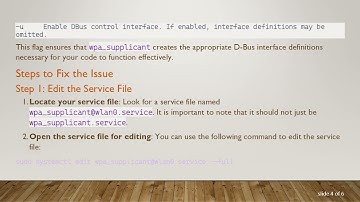 Resolving wpa_supplicant has no interfaces Error on Raspberry Pi