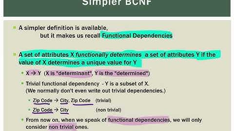 RDBMS 2.8 Boyce Codd Normal Form
