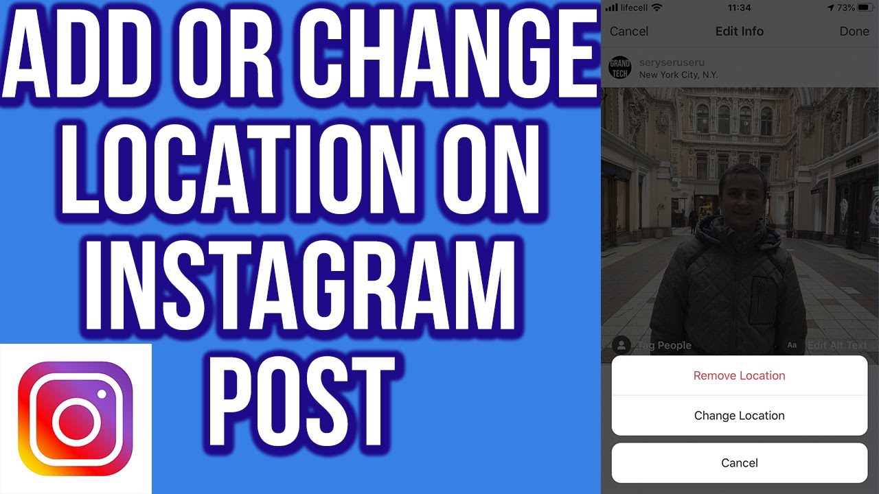How to Add or Change Location on Instagram Post - YouTube