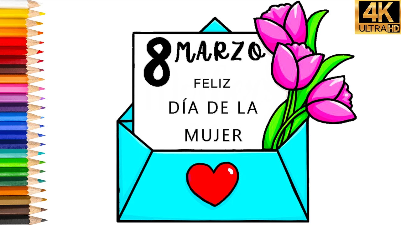 Dia De La Mujer Dibujo Facil
