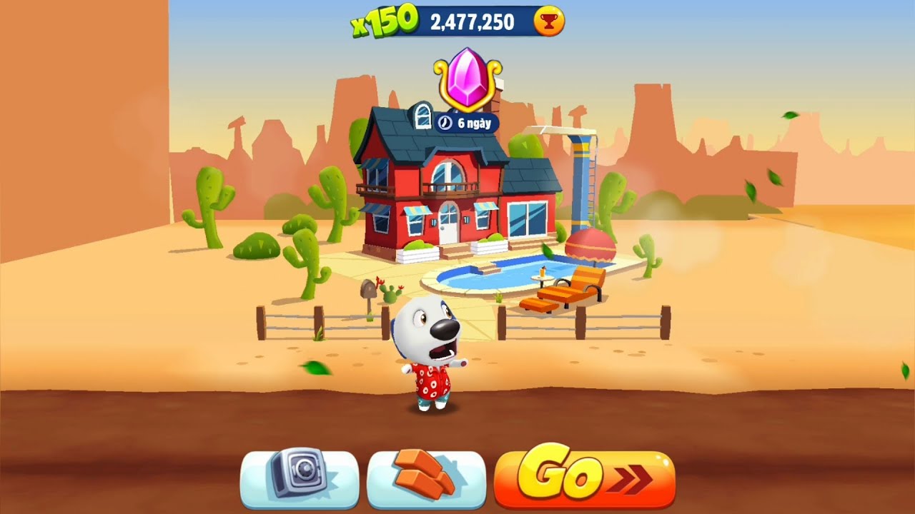 Talking Tom Gold Run Updated Wild West - Floral Shirt Hank The Great Raccoon Boss