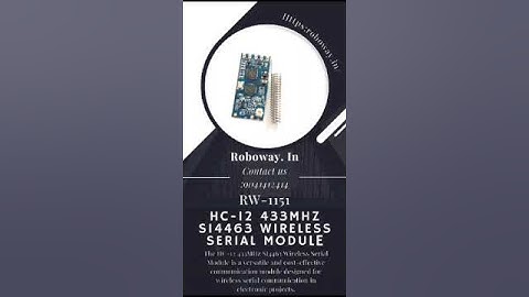 Roboway HC-12 433Mhz SI4463 Wireless Serial Module  RW-1151