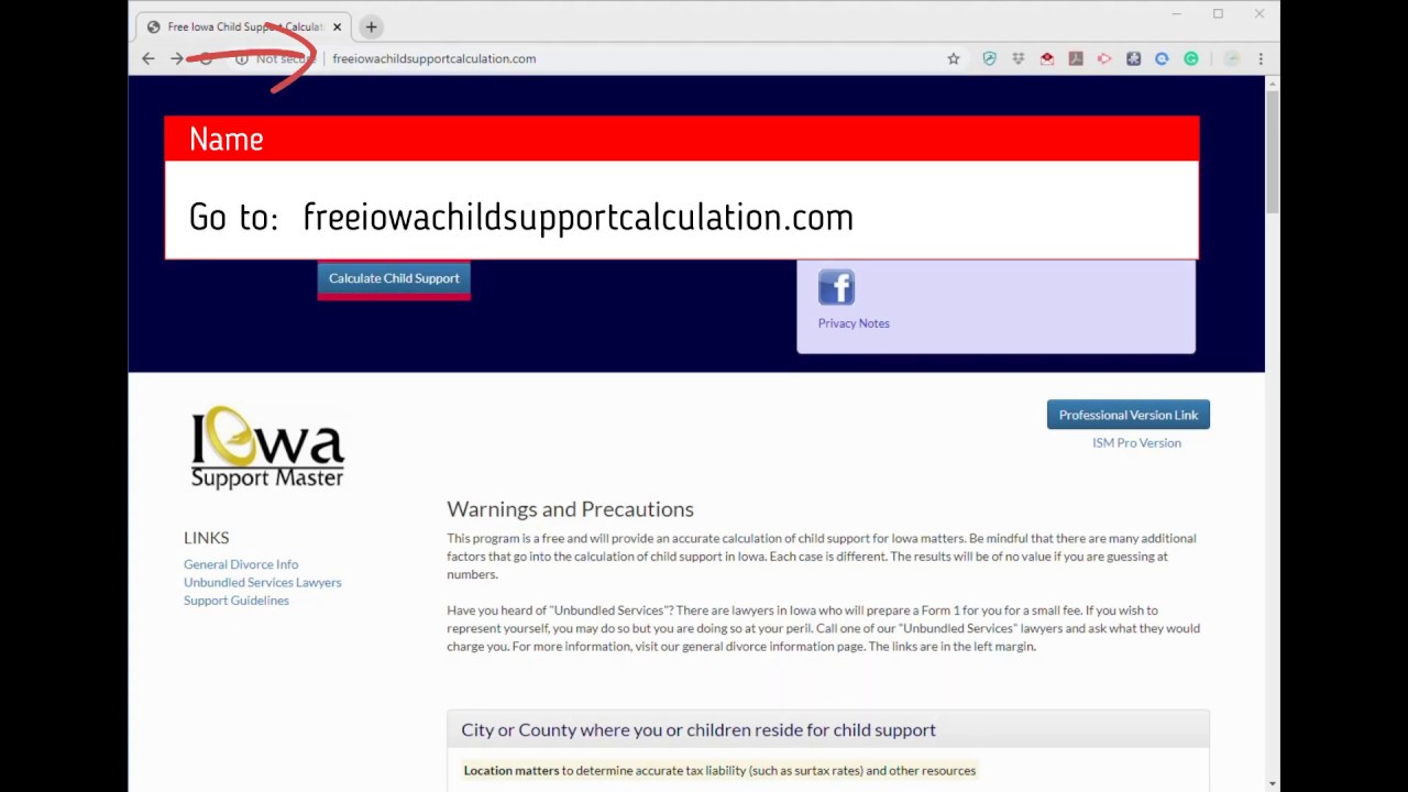 Free Iowa Child Support Calculator Calculation By Iowa Support Master 