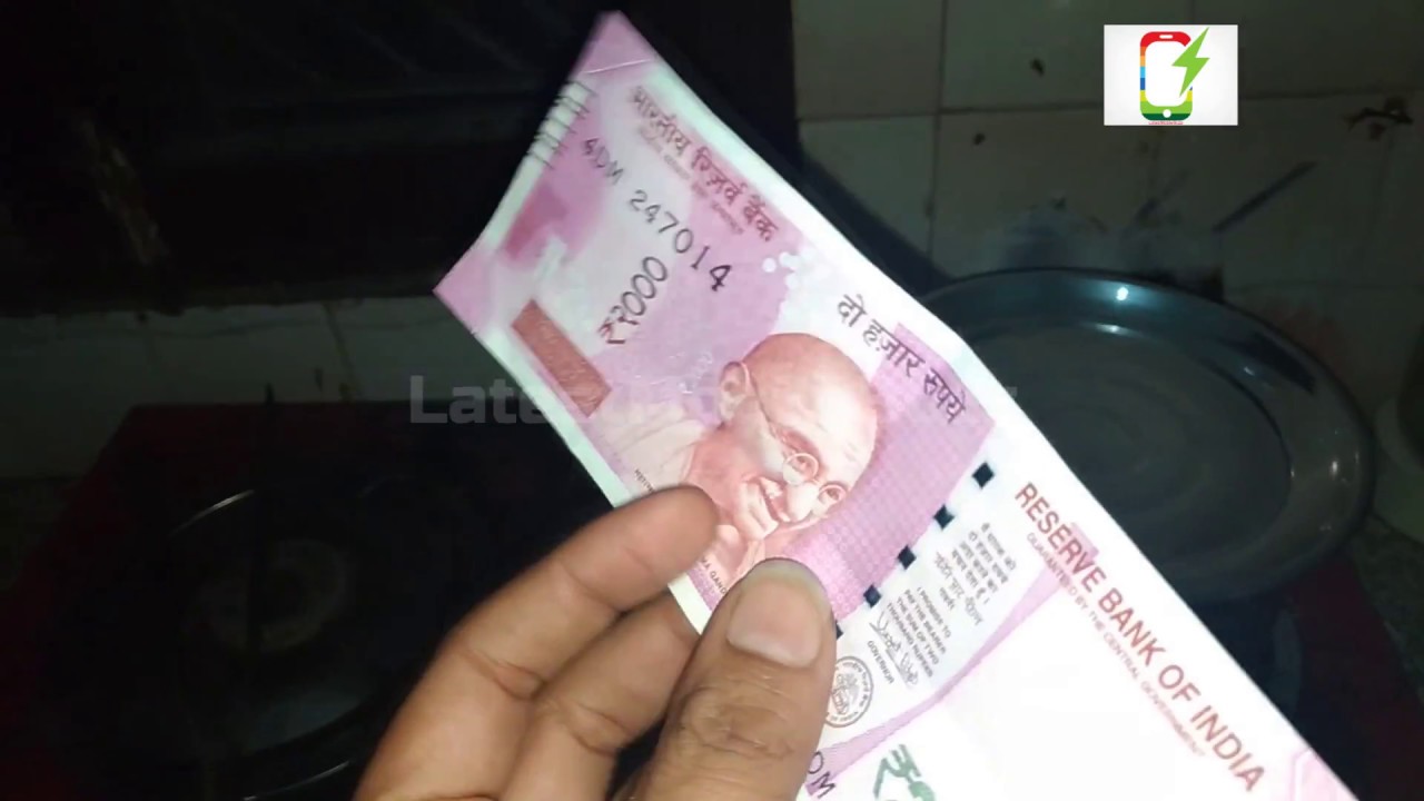 New 2000 Rupees Note Boiling Hot Water Durability Test [Hindi Audio]