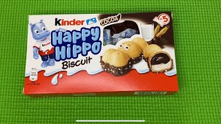 Happy Hippo Kinder Biscuit Unboxing /  Satisfying ASMR Video #kinder