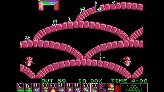 Lemmings on the ZXSpectrum Next. Level rendering finished