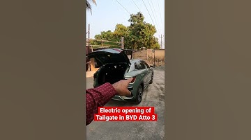 Electric opening of Tailgate in BYD Atto 3 #short