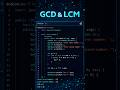 GCD &amp; LCM in Java in 1 Minute | Easy Trick for Beginners 💡