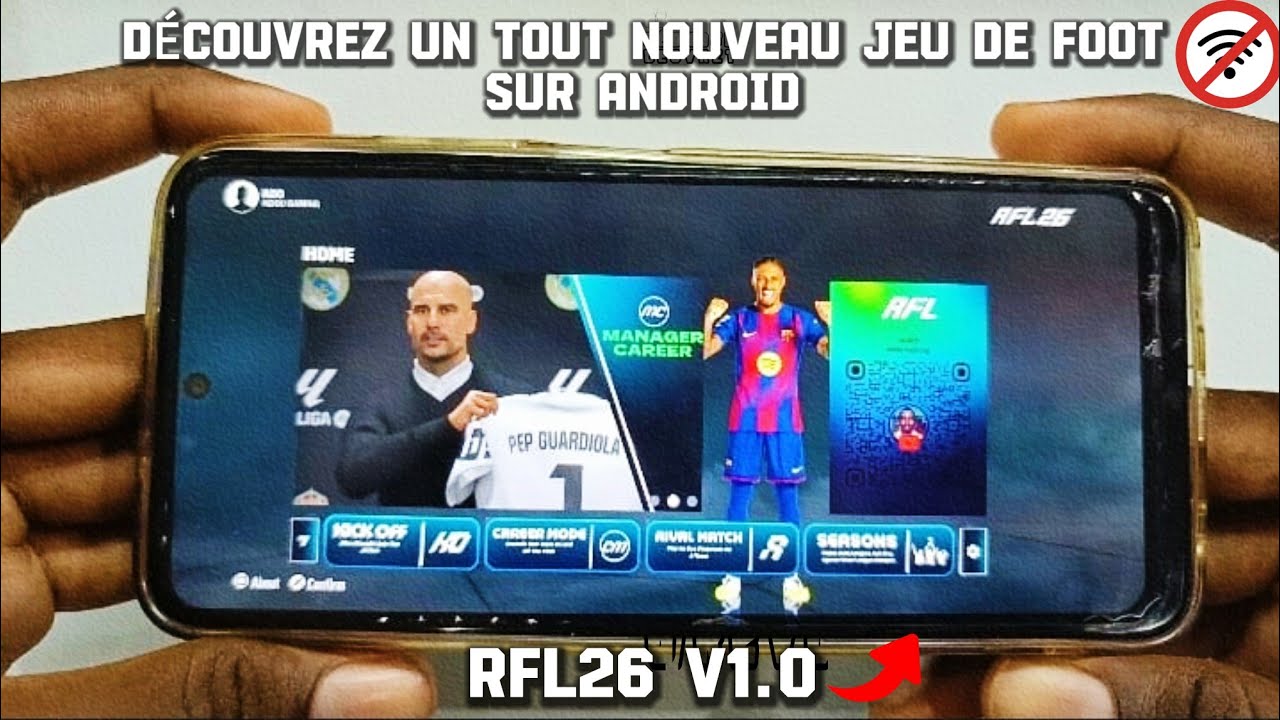 RFL26 V1.0 : D&eacute;couvrez le nouveau jeu de foot sur Android (Offline) | Vid&eacute;o de Pr&eacute;sentation