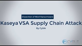 Dhanalakshmi PK, Senior Director Research On the REvil Ransomware Kaseya VSA Supply Chain Attack