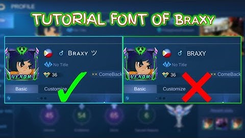 Tutorial Bʀᴀxʏ Font Change Name - Braxy Jr. PH