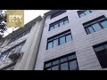 Elderly man falls from four-story apartment, gets stuck between walls-Visuals