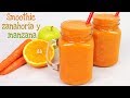 Smoothie de zanahoria y manzana | Bebida saludable | Mi tarta preferida