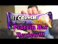 Fit Crunch - Birthday Cake - Protein Bar Review!!!