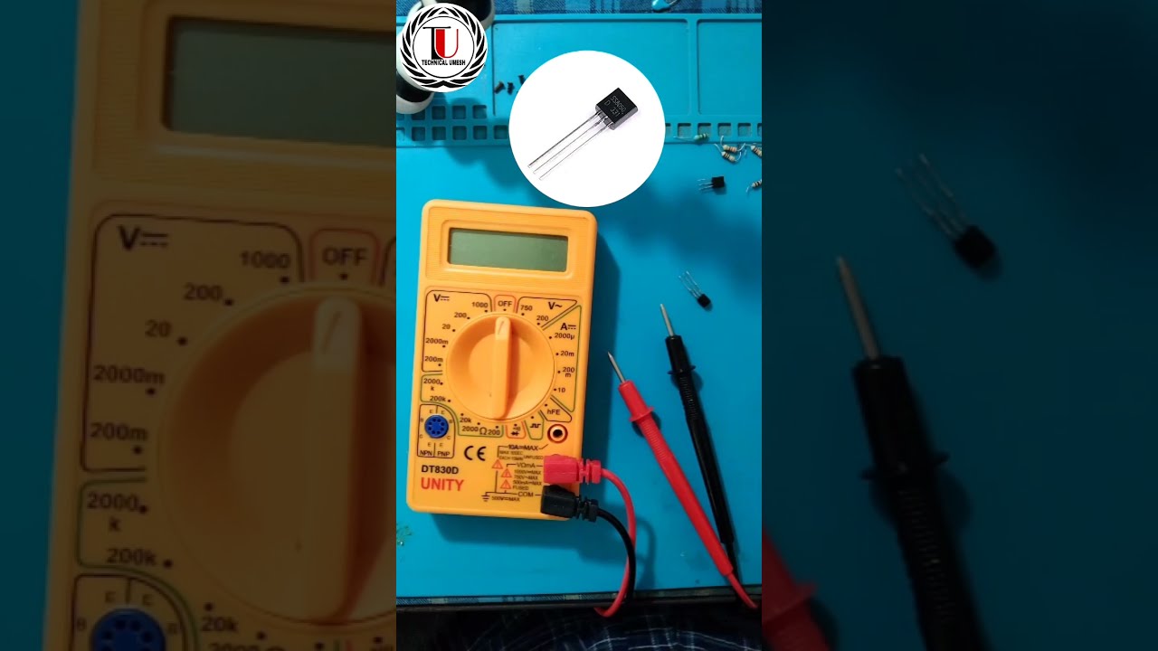 How To Check NPN PNP Transistor Checking With Multimeter 