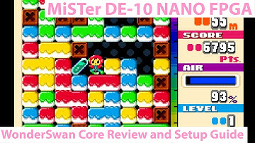 MiSTer FPGA - Bandai WonderSwan / WonderSwan Color Setup Guide and Core Review!