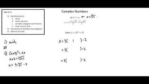 A-level Mathematics 9709: Solving equations with complex roots 3