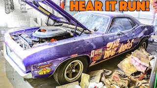 HEMI 'Cuda Drag Car with 149 miles REVIVED After 40 Years