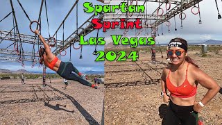 Spartan Race Sprint Las Vegas 2024 All Obstacles | OCR Obstacle Course race