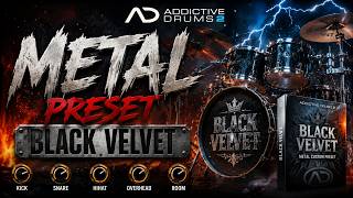 Modern Metal Drum Sound | Addictive Drums 2 BLACK VELVET Preset(FREE)